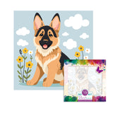 Easy Craft Paint by Number Kids DIY Kit, 20x20cm - Dogs