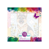 Easy Craft Paint by Number Kids DIY Kit, 20x20cm - Dogs