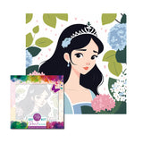 Easy Craft Paint by Number Kids DIY Kit, 20x20cm - Princess in Flowers