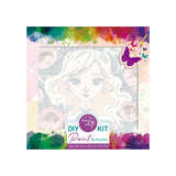 Easy Craft Paint by Number Kids DIY Kit, 20x20cm - Princess in Flowers