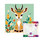 Easy Craft Paint by Number Kids DIY Kit, 20x20cm - Wild Animals