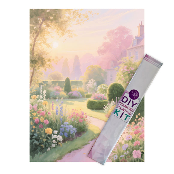 Diamond Painting DIY Kit,Full Drill, 40x30cm-Castle Garden