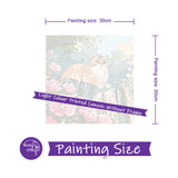 Easy Craft Paint by Number DIY Kit, 30x30cm- Cat and Flowers