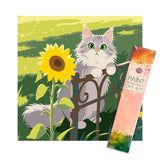 Easy Craft Paint by Number DIY Kit, 30x30cm- Cat and Flowers