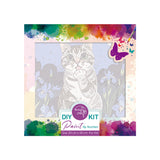 Easy Craft Paint by Number DIY Kit, 20x20 Cute Cats with Flowers