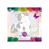 Easy Craft Paint by Number DIY Kit, 20x20 Cute Cats with Flowers