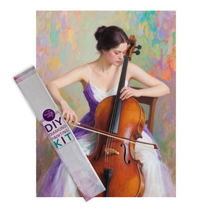 Diamond Painting DIY Kit,Full Drill, 40x30cm-Music