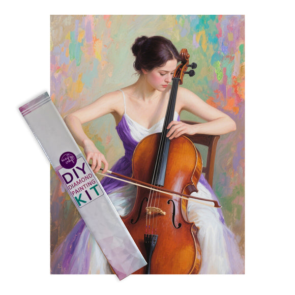 Diamond Painting DIY Kit,Full Drill, 40x30cm-Music