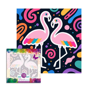 Easy Craft Paint by Number DIY Kit, 20x20cm- Cute Birds