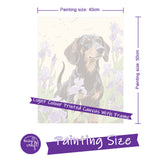Easy Craft Paint by Number DIY Kit, 50x40cm- Dog Series 03