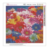 Easy Craft Diamond Painting DIY Kit, 40x40cm- Colorful Flowers