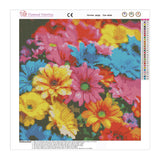 Easy Craft Diamond Painting DIY Kit, 40x40cm- Colorful Flowers