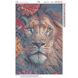 Easy Craft Diamond Painting DIY Kit, 60x40cm - Flower and Animals