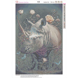 Easy Craft Diamond Painting DIY Kit, 60x40cm - Flower and Animals