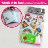 Diamond Painting Stickers- Mermaid Unicorn LDZ0002 with 28-Slot Box