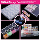 Diamond Painting DIY Sticker - Pandas T011 with 28-Slot Box
