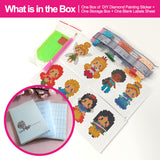 Diamond Painting DIY Sticker - Princess &Fairy - Princess T013 with 28-Slot Box