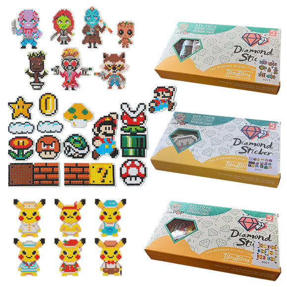 Diamond Painting, Refrigerator Magnet - Bulk Sale -Cuties Pack for Boys