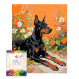 Easy Craft Paint by Number DIY Kit, 50x40cm- Dog Series 02