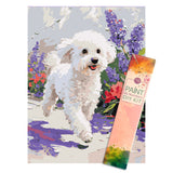 Easy Craft Paint by Number DIY Kit, 40x30cm- Dog Series 01