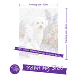 Easy Craft Paint by Number DIY Kit, 40x30cm- Dog Series 01