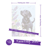 Easy Craft Paint by Number DIY Kit, 40x30cm- Dog Series 02