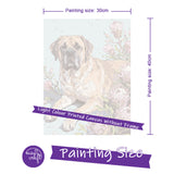 Easy Craft Paint by Number DIY Kit, 40x30cm- Dog Series 02