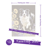 Easy Craft Paint by Number DIY Kit, 40x30cm- Dog Series 02
