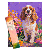 Easy Craft Paint by Number DIY Kit, 40x30cm- Dog Series 01