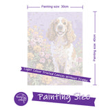 Easy Craft Paint by Number DIY Kit, 40x30cm- Dog Series 01