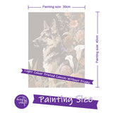 Easy Craft Paint by Number DIY Kit, 40x30cm- Dog Series 02