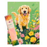 Easy Craft Paint by Number DIY Kit, 40x30cm- Dog Series 02
