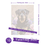 Easy Craft Paint by Number DIY Kit, 40x30cm- Dog Series 02