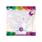 Easy Craft Paint by Number DIY Kit, 20x20cm- Cute Baby Dragon