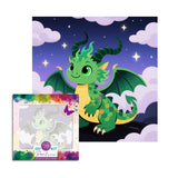 Easy Craft Paint by Number DIY Kit, 20x20cm- Cute Baby Dragon