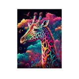 Easy Craft Diamond Painting DIY Kit, 40x30cm- Giraffe at Night