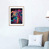 Easy Craft Diamond Painting DIY Kit, 40x30cm- Giraffe at Night