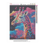 Easy Craft Diamond Painting DIY Kit, 40x30cm- Giraffe at Night