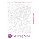 Easy Craft Paint by Number DIY Kit, 50x40cm- Dreaming Girl