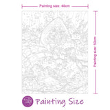 Box damage sale, limited quantity -- Easy Craft Paint by Number DIY Kit, 50x40cm- Fruit Carnival
