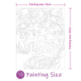 Easy Craft Paint by Number DIY Kit, 50x40cm- Little Girl in Fairy Valley 150