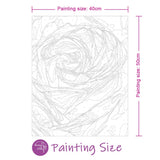 Easy Craft Paint by Number DIY Kit, 50x40cm- Petal Series 02 115