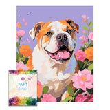 Easy Craft Paint by Number DIY Kit, 50x40cm- Dog Series 02