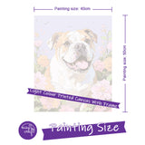 Easy Craft Paint by Number DIY Kit, 50x40cm- Dog Series 02