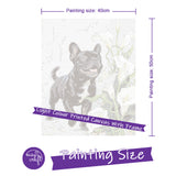 Easy Craft Paint by Number DIY Kit, 50x40cm- Dog Series 02