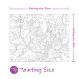 Easy Craft Paint by Number DIY Kit, 50x40cm- Petal Series 03 113