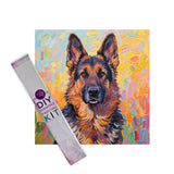 Diamond Painting DIY Kit,Full Drill, 30x30cm - Dog