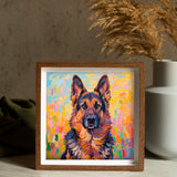 Diamond Painting DIY Kit,Full Drill, 30x30cm - Dog