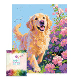 Easy Craft Paint by Number DIY Kit, 50x40cm- Dog Series 01