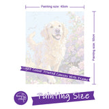 Easy Craft Paint by Number DIY Kit, 50x40cm- Dog Series 01